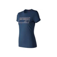 T-Shirt NEW BALANCE ATHLETICS TEE WT83595MCT Bleu Femme