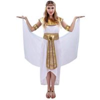 Costume adulte femme reine d'Egypte - PTIT CLOWN - Blanc et doré or - Taille L-XL