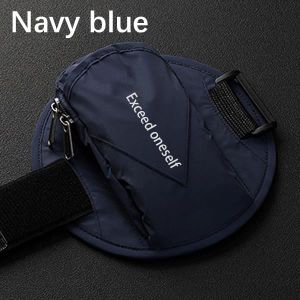 SAC DE SPORT Bleu marine-Brassard de course étanche pour téléphone de moins de 6.7 pouces, sac de sport, étui de poignet e