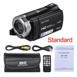 CAMÉSCOPE NUMÉRIQUE Standard-Andoer-Caméra vidéo Full HD V12, 1080P, n