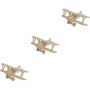 Avion miniature maquette bois à monter 20 cm - Bristol bulldog
