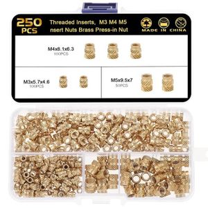 M1.4 M1.6 M2 M3 M4 M5 M6 M8 Laiton Massif Ronde Filetés molette Insert Embedded écrou