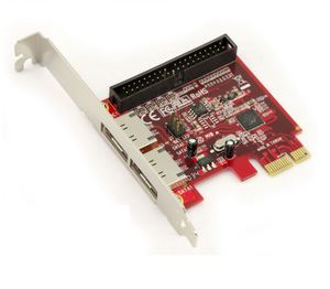 CARTE CONTROLEUR Carte  PCIe eSATA 3.0 2 PORTS et IDE - RAID 0, 1 a