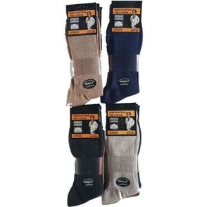 MI-CHAUSSETTES Carreaux laine - Sans couture - Anthracite - Labonal