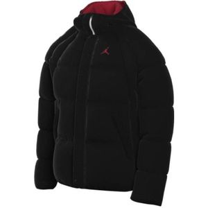 DOUDOUNE Doudoune Nike JORDAN ESS PUFFER - Réf. DQ7348-010. Couleur : Noir, Rouge. Détails. - Col à capuche. - Fermeture zippée à rabat