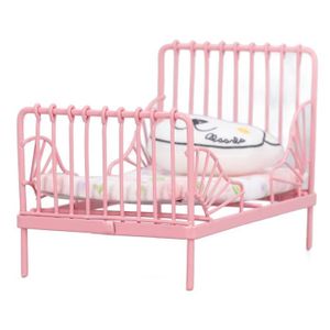 Atyhao Lit En Métal De Maison De Poupée Lit En Métal Pour Maison De Poupée 1:12, Meubles
