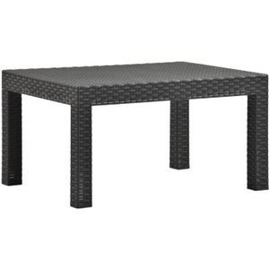TABLE DE JARDIN  vidaXL Table de jardin Anthracite 58x58x41 cm PP