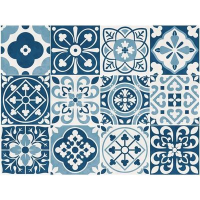 Autocollants Decoratifs Sirface Bleu Stickers Pour Carrelage