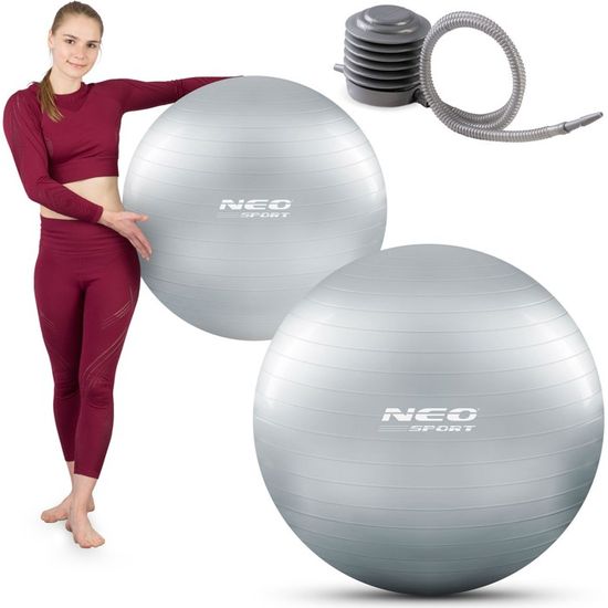 Ballon D'exercice MAXFITNESS 75 Cm Noir - Avec Pompe - Neuf (boîte Ouverte)