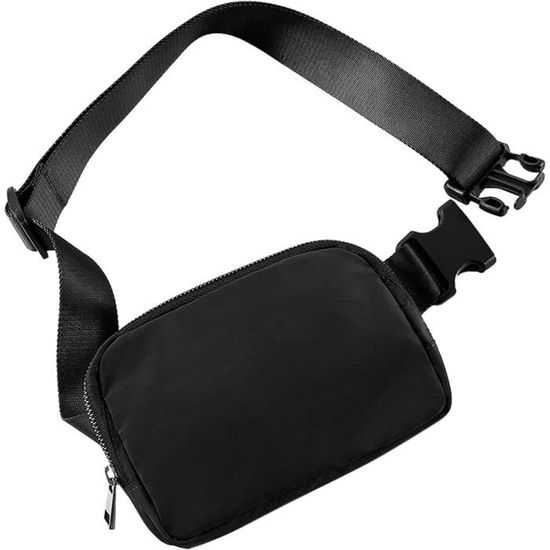 Didida Mini sac banane tendance unisexe pour homme et femme avec sangle réglable pour l'extérieur, l'entraînement, les voyages, la course à pied, la randonnée, le cyclisme, Noir, Taille unique Didida Mini sac banane tendance unisexe pour homme et femme avec sangle réglable pour l'extérieur, l'entraînement, les voyages, la course à pied, la randonnée, le cyclisme, Noir, Taille unique