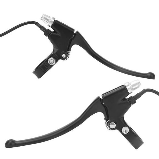 Leviers De Frein Vélo En Alliage - Paire Pour Vélos Route, VTT | Compatible Guidon 22.2-23.8mm, Couleur Café - 5