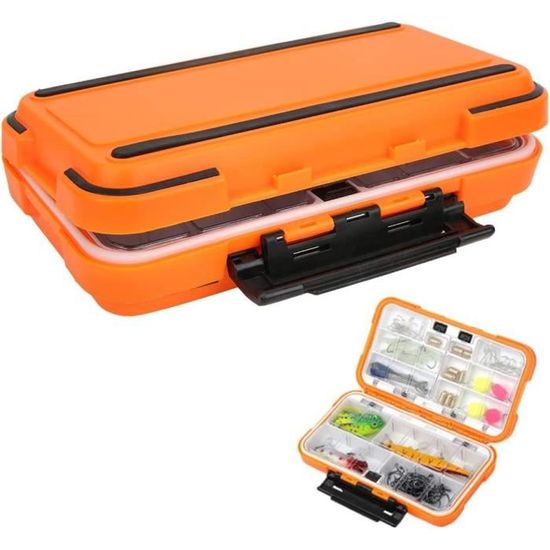 Boîte De Pêche Organisateur Noire - Multifonction, Plastique, Pour Accessoires De Pêche