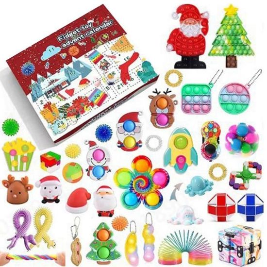 Calendrier De L'Avent Fidget Toys - 24 Surprises Sensoriels Pour Enfants, Garçons, Filles, Ados - Cadeau De Noël - 3