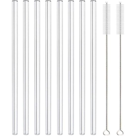 Accessoires bar,100 pièces pailles multicolores Extra longues en plastique Flexible pailles à