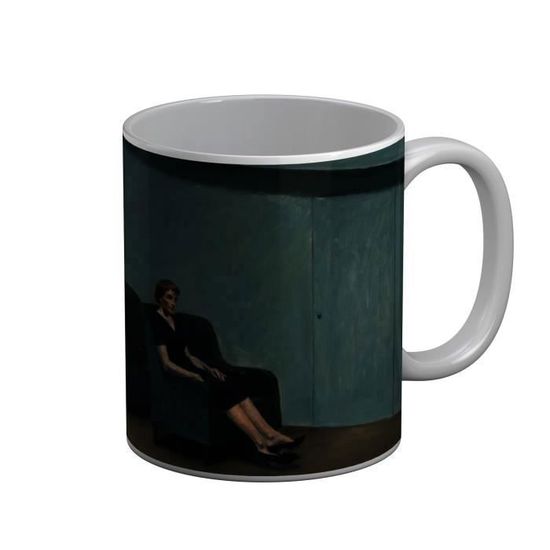 Mug Collection Nighthawks D'Edward Hopper - Céramique 325ml - Peinture Réalisme Américain