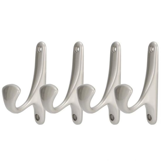 Crochet Simple En Alliage De Zinc De Qualité Supérieure, Robuste Et Robuste Pour Salle De Bain, Cuisine, Chambre à Coucher, Pour Suspendre Vêtements, Chapeau, Manteau, Serviette, Sac, Facile à