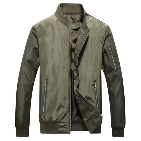 Blouson Homme FTCayanz - Bomber Léger Printemps/Été - Polyester - Multi-Poches