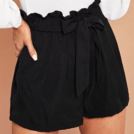 Yutdeng Short Femme dété Décontracté à Volants Shorts Fluide Taille Yutdeng Short Femme dété Décontracté à Volants Shorts Fluide Taille