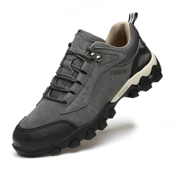 Chaussures Randonnée Homme Imperméable Maintien Confort Respirant Gris Cdiscount Sport