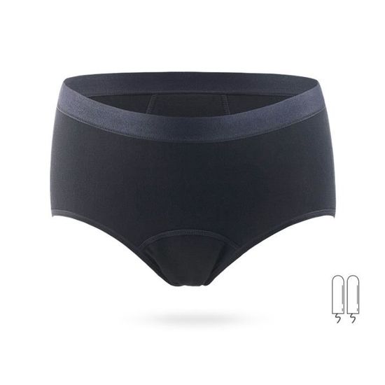 Neione Culotte Menstruelle Flux Très Abondant - Slip Femme Coton Taille Haute Absorption 4 Tampons