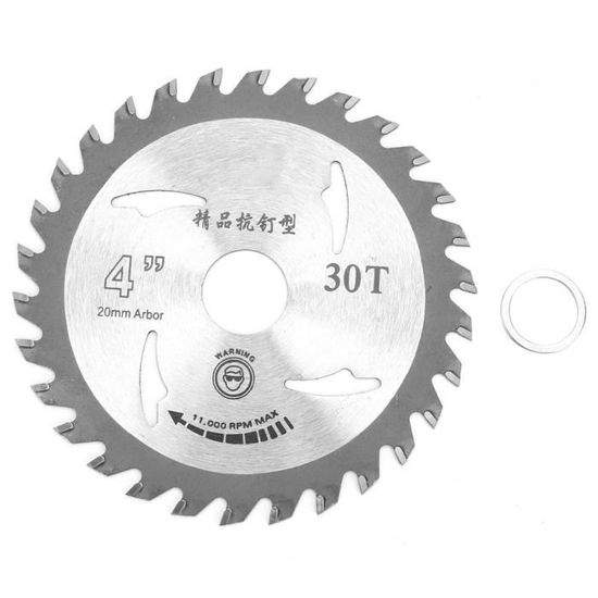 Lame De Scie Circulaire à Chaîne Pour Meuleuse D'angle - Diamètre 100mm (102mm) - 22 Dents - Acier - Pour Coupes Agressives Bois, Plastique