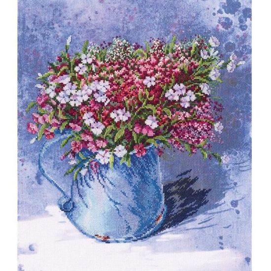 Kit Point De Croix Chat Noir - Tissu Aïda 14, Fil DMC, Dimensions 27x23,5 Cm, Motif Complet