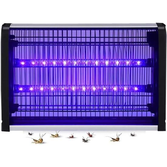 Tueur D'Insectes Électronique 30W Avec 3 Tubes UVA - Destructeur Moustiques Puissant 3000V Pour Maison Et Extérieur