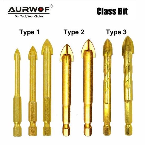 HSS Twist Foret 13Pcs Titane Enduit Haute Vitesse En Acier Hexagonal Forets 1.5mm - 6.5mm Pour Le Bois / Métal / Forage Plastique