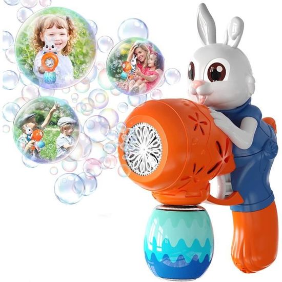 Machine à bulles pour fêtes, jeux d'extérieur portables en forme de machine à bulles automatique pour extérieur et intérieur, maison, jardin, plage