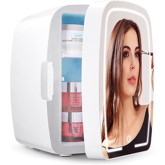 Mini Frigo de Maquillage 6L Réfrigérateur Cosmétique de Voiture