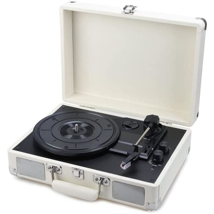 Platine Vinyle VC400 - Tourne-disque - Bluetooth - Lecteur et convertisseur de vinyle - Gris à Prix