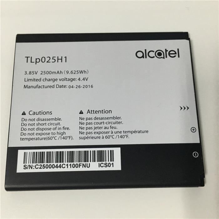 Originale Batterie Alcatel TLp025H1 Pour Alcatel One Touch POP 4 (5051D)
