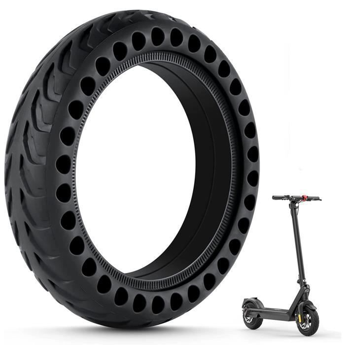 Pneu Plein pour Xiaomi M365/M365 Pro/M365 Pro 2/1S, Roue Alveolée Dure Anti Crevaison Anti Dérapant Solide 8,5 Pouces Avant/Arrière