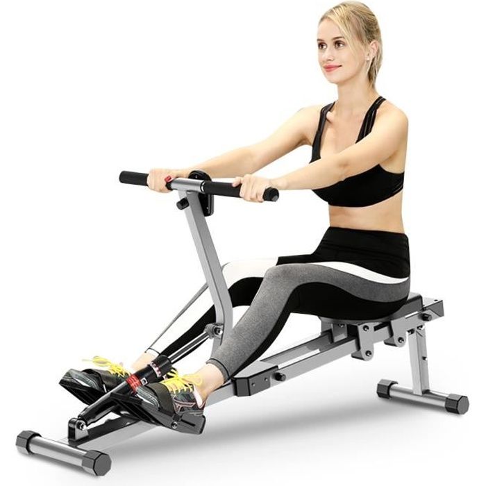Accessoire de remise en forme de gymnastique à la maison de formation de corps de rameur cardio de machine à ramer en acier