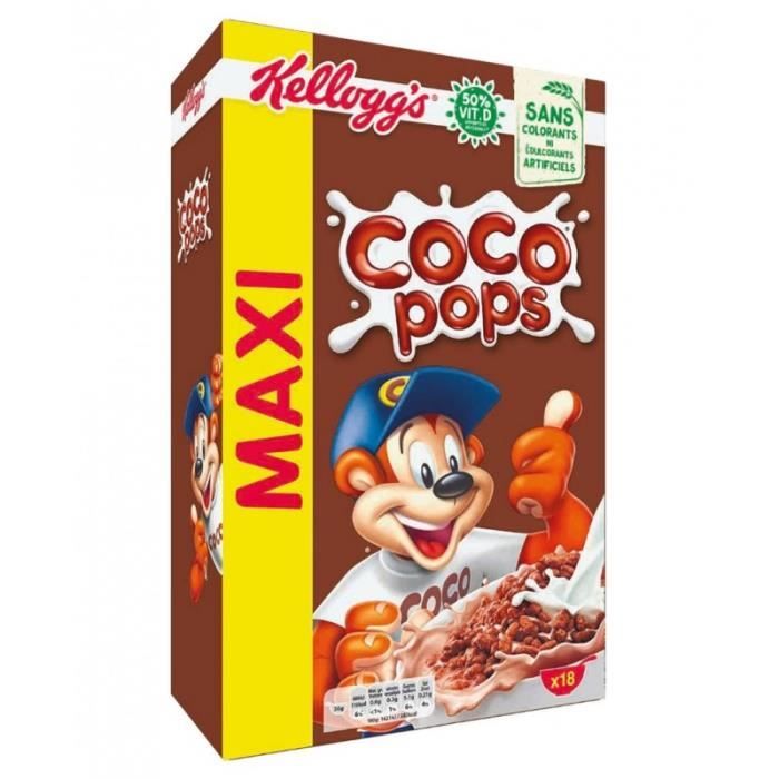 Kellogg’s Coco Pops Maxi Format 620g (lot de 3 paquets)