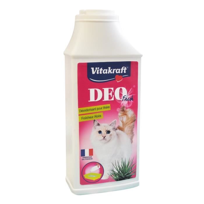 VITAKRAFT Désodorisant pour litière aloès Fresh - 375 g - Pour chat