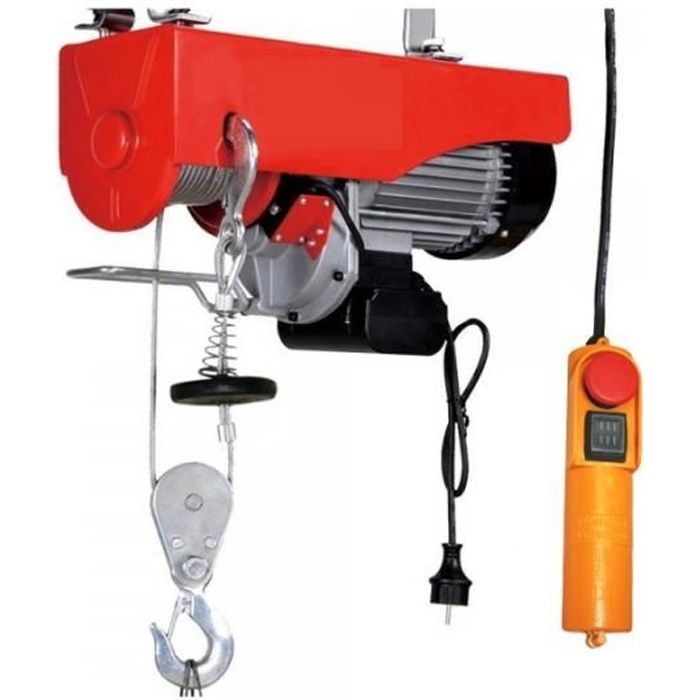 Treuil palan électrique 220V 500 / 1000KG 1300W avec télécommande