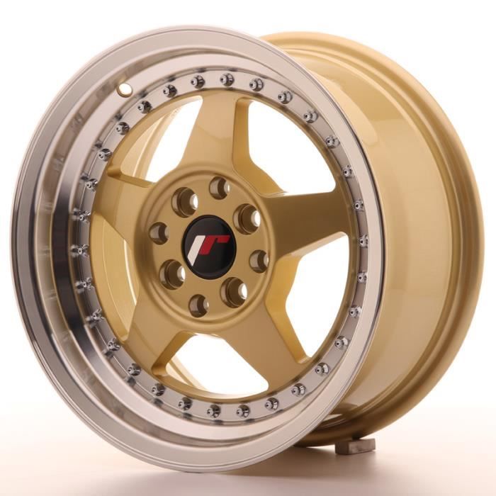 1 jante alu Japan Racing JR6 15x7 ET35 4x100-114 Gold avec bague 67,1