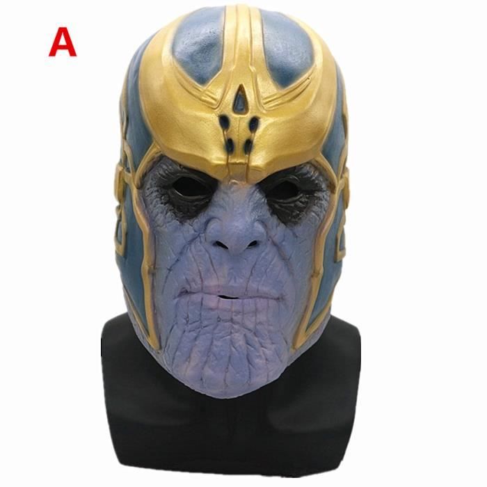A5214 Thanos figurine Latex masque gants jouets fête masque pleine tête réaliste Halloween Cosplay Prop Gags jouet mascarade Costume