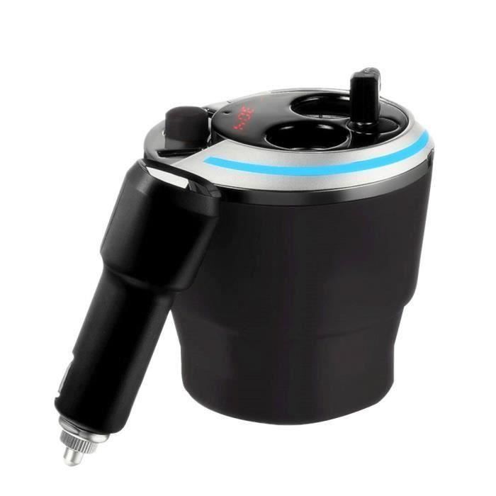 Porte-gobelet voiture Chargeur allume-cigare 2 Prise double adaptateur USB 3.1A 12V - 24V CC280
