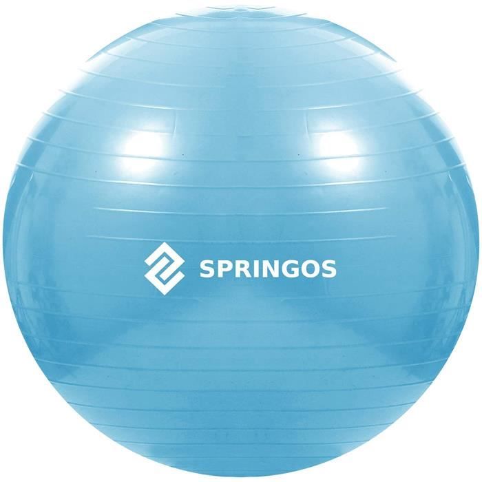 GOS ballon de gymnastique Ballon de gymnastique Ballon de sport Pilates Ball 55 cm BleuBALL 100