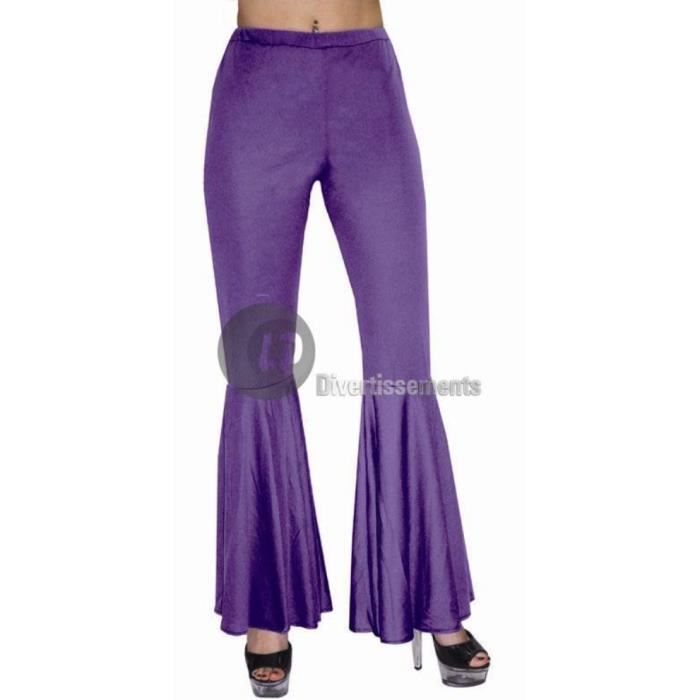 Pantalon hippie / disco femme 36/38 violet