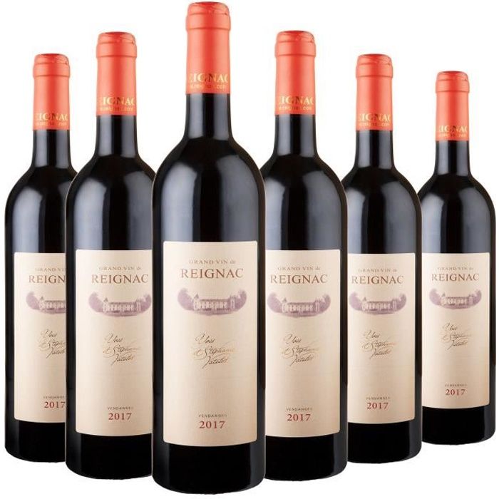 GRAND VIN DE REIGNAC 2017 - CHATEAU DE REIGNAC - LOT de 6 bouteilles de 75cl - vin rouge - AOC Bordeaux Supérieur