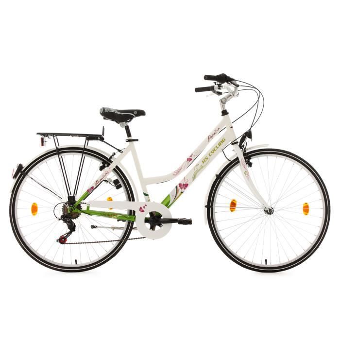 Vélo de ville femme 26'' Papilio blanc TC 44 cm KS Cycling