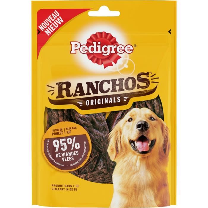 PEDIGREE Ranchos Récompenses riche en poulet - Pour chien - 70 g