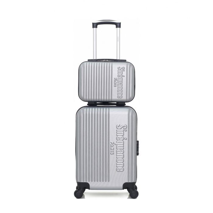 SINEQUANONE – SET DE 2 - ABS – 50cm – 4 roues – ATHENA-H – GRIS