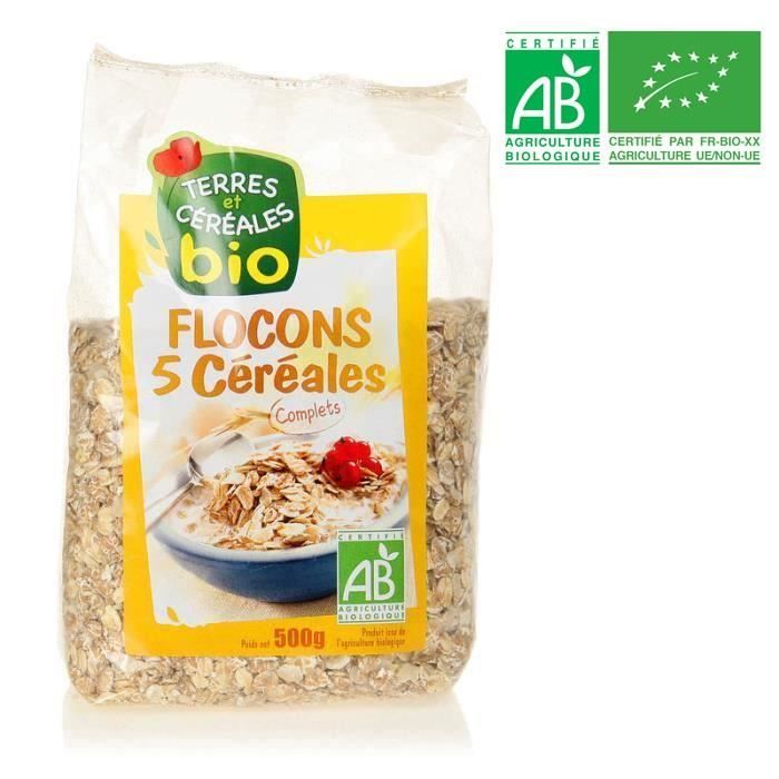 BIOTHENTIC Flocons 5 céréales 500 g