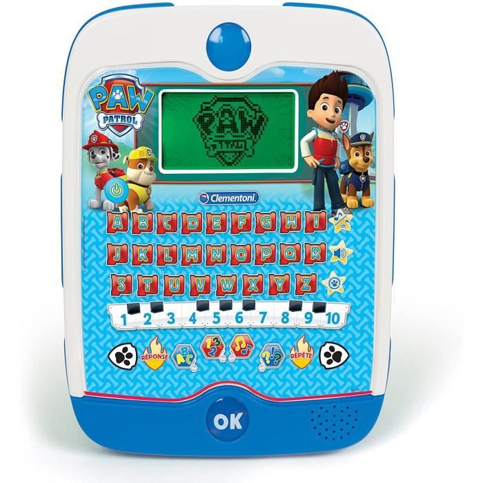Jeu educatif tablette enfant pat patrouille 16 activités ludiques grammaire orthographe sonore et sur ecran LCD