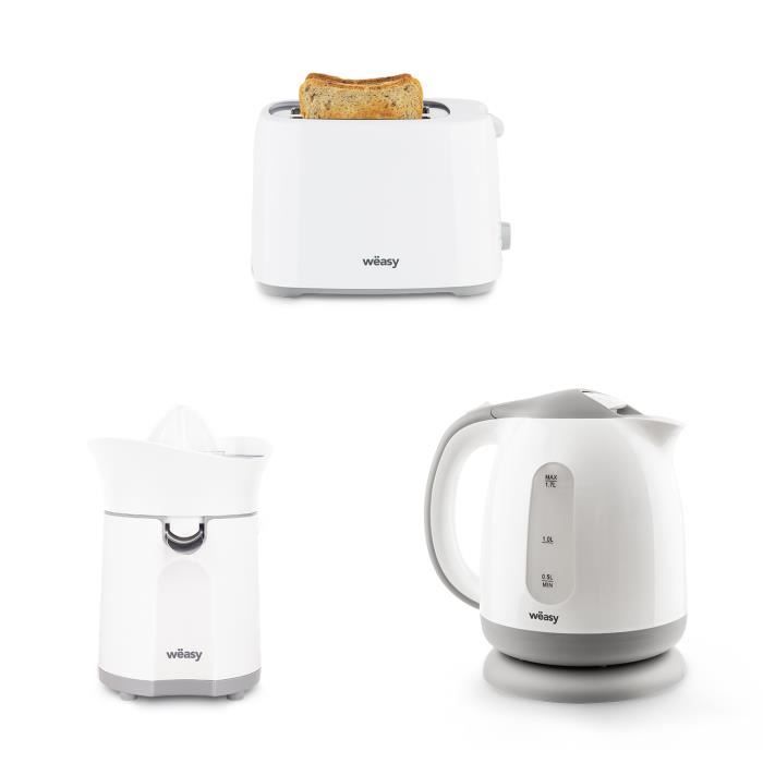 WEASY CITRU6+CRUST70+SW6 - Ensemble petit-déjeuner - presse-agrumes électrique , grille-pain et bouilloire électrique