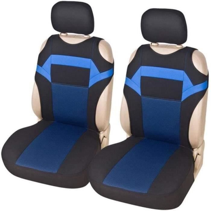 JSF35826-Housse Siege Voiture 2 Piegraveces Ensemble Universel Couvre Siegravege Auto Eacuteponge De Maille Accessoires Inteac81